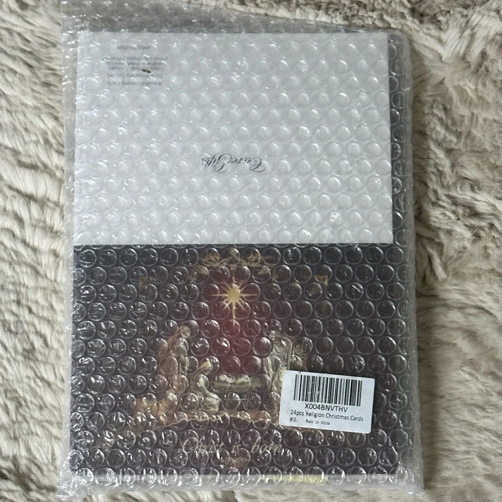 🆕 24 pc Christ is Born Christmas Cards